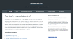 Desktop Screenshot of conseilsdentaires.com