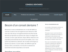 Tablet Screenshot of conseilsdentaires.com